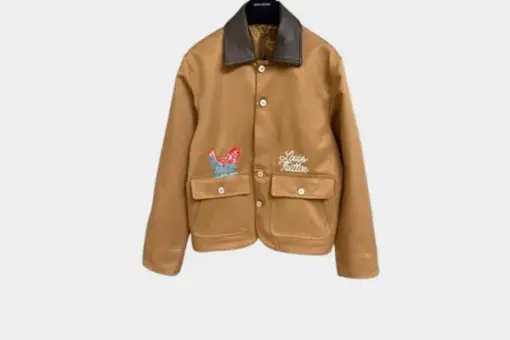 LV Embellished Workwear Jacket Brown