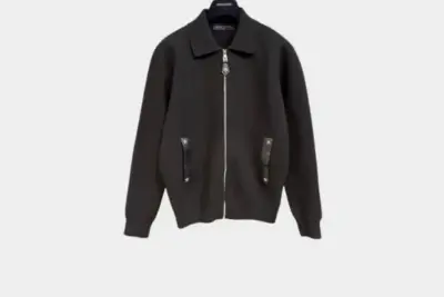 LV Knit Blouson Black