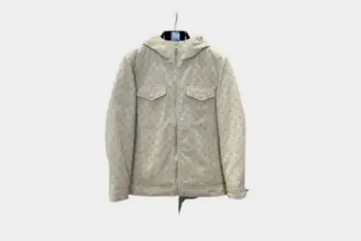 LV Monogram Puffer Jacket Beige