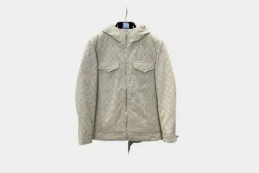 LV Monogram Puffer Jacket Beige