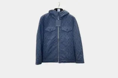 LV Monogram Puffer Jacket Blue