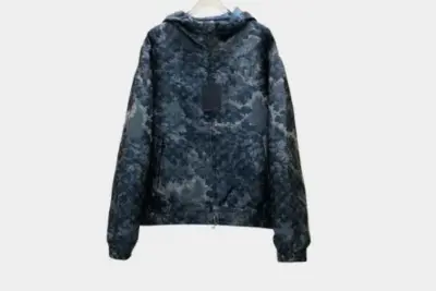 LV Monogram Tapestry Windbreaker Blue