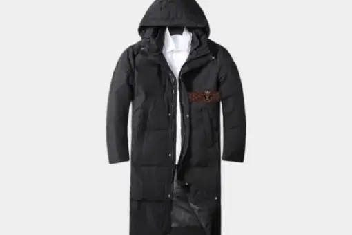 LV Long Puffer Jacket Black