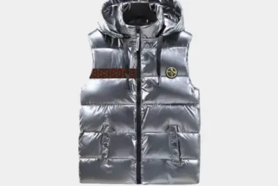 Down Jacket Glossy Silver
