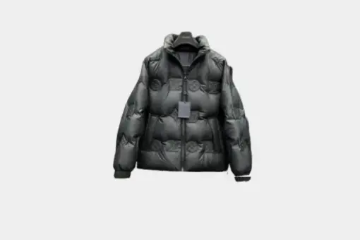 LV Monogram Down Jacket Black