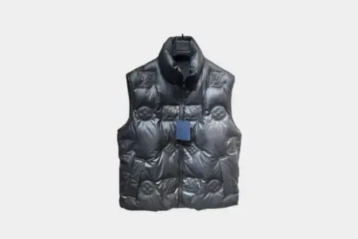 LV Monogram Boyhood Puffer Vest Black