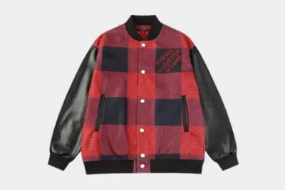 LV Damier Varsity Blouson Jacket Black & Red