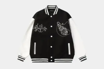 LV Varsity Bomber Jacket Black & White