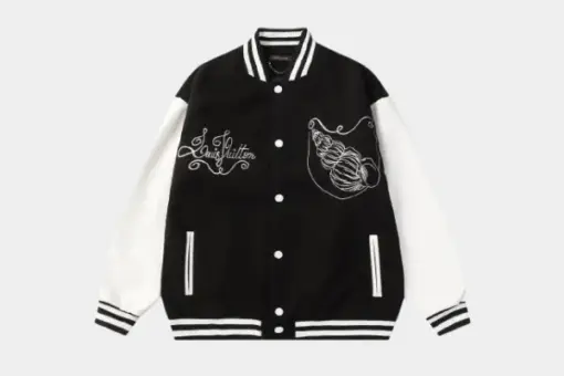 LV Varsity Bomber Jacket Black & White