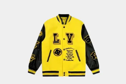 LV Varsity Yellow & Black Jacket
