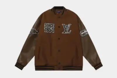 LV Varsity Jacket Brown