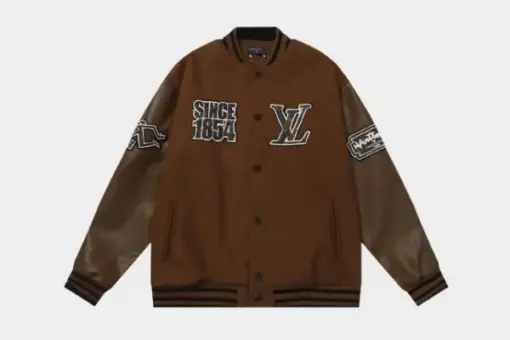 LV Varsity Jacket Brown