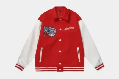 LV Varsity Jacket Red/White
