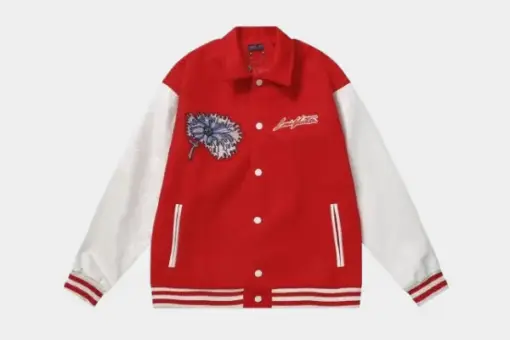 LV Varsity Jacket Red/White