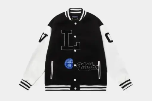 LV Varsity Jacket Black/White