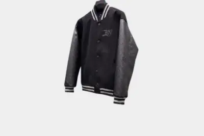 LV Louis Vuitton Bomber Jacket Leather Black