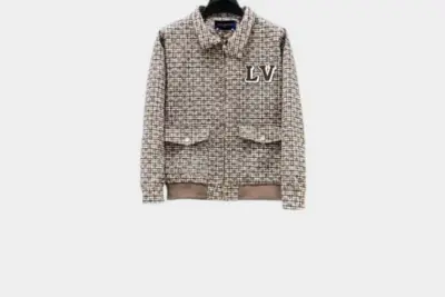 LV Monogram Wool Harrington Blouson Grey