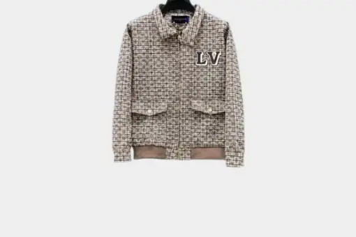 LV Monogram Wool Harrington Blouson Grey