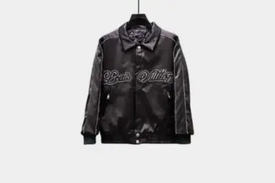 LV Embellished Souvenir Blouson Jacket Black