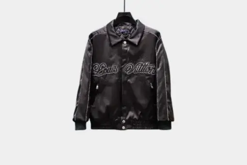 LV Embellished Souvenir Blouson Jacket Black