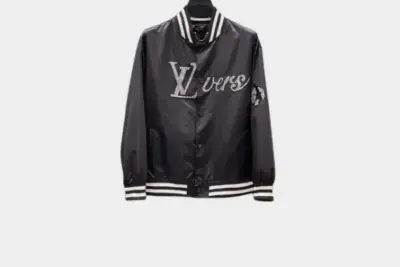 LV Bomber Tracksuit Jacket Black