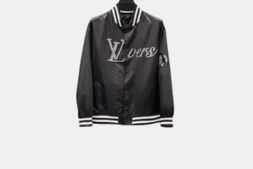 LV Bomber Tracksuit Jacket Black