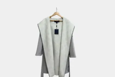 LV Long Wool Coat Grey