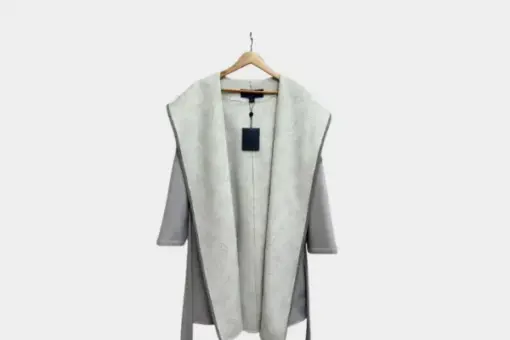 LV Long Wool Coat Grey