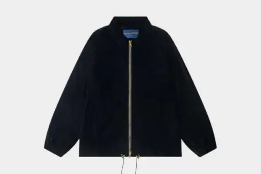 LV Cotton Blend Blouson Jacket Black