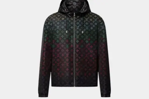 LV Monogram Flowers Gradient Printed Windbreaker