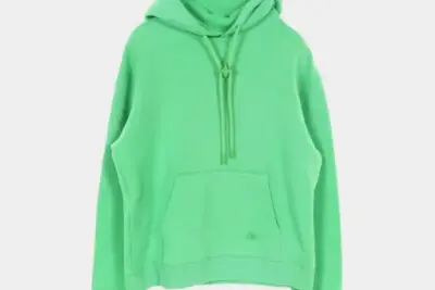 LV 2000s Drop-Shoulder Hoodie Green