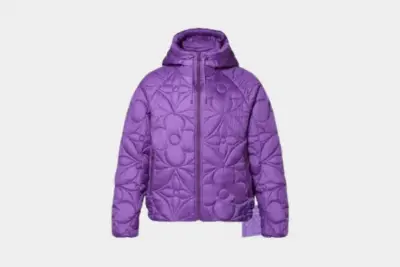 LV SE Flower Quilted Hoodie Jacket Violet