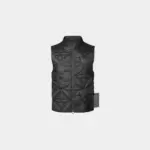 LVSE Padded Monogram Flower Gilet Black