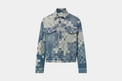 LV Damier Damoflage Classic Denim Jacket Indigo