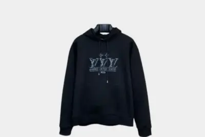LV Hoodie With Stone Black