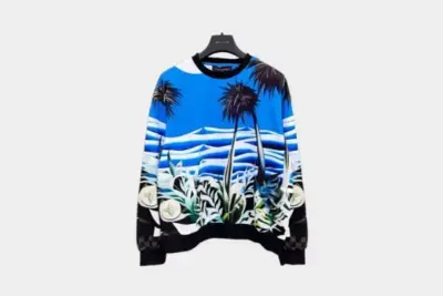 LV Sweater Sea Print