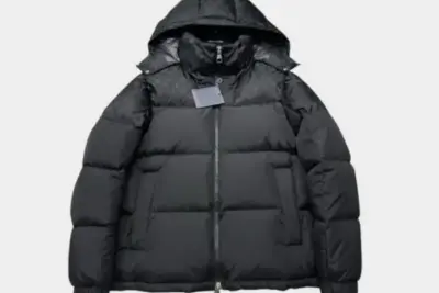 LV Monogram Down Jacket Black