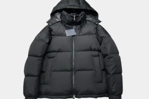 LV Monogram Down Jacket Black