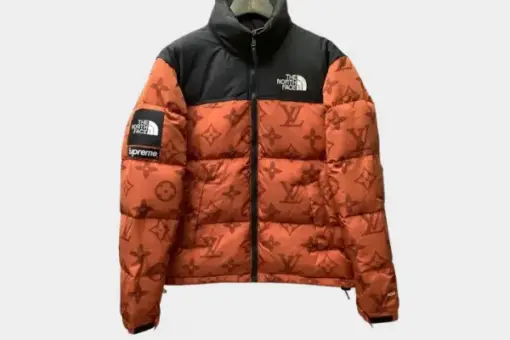 LV Down Jacket Rust And Black