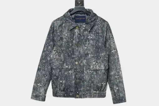 LV Down Jacket Denim