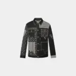 LV x Nigo Monogram Crazy Denim Work Jacket Black
