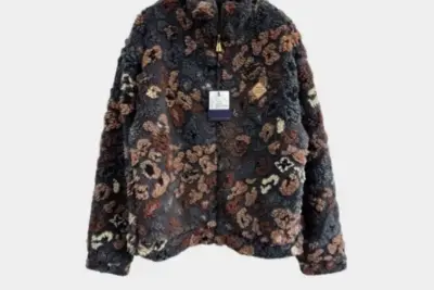 LV Reversible Fleece Blouson LV Leo Motif Jacket Multicolor