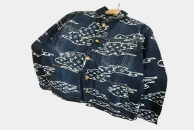 LV Denim Jacket Black