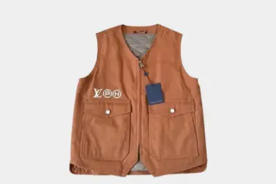 LV Vest Leather Brown