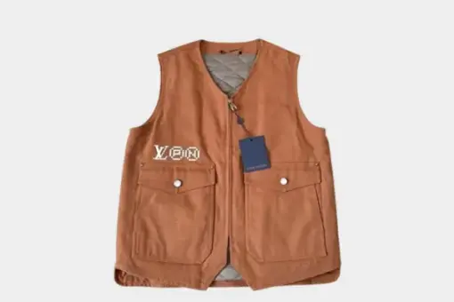 LV Vest Leather Brown