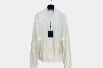 LV Monogram Reversible Light Bomber Jacket White
