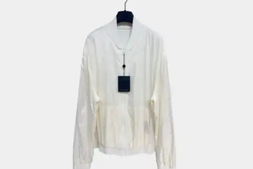 LV Monogram Reversible Light Bomber Jacket White