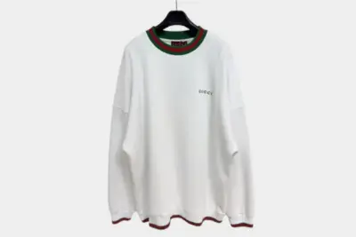 Gucci Cotton Piquet Sweatshirt White