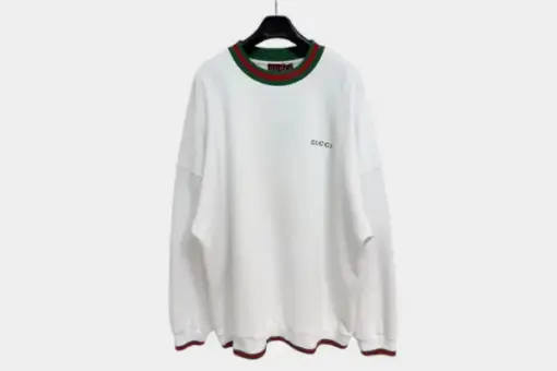 Gucci Cotton Piquet Sweatshirt White