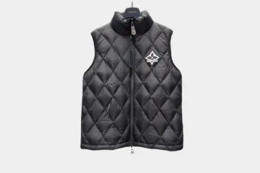 LV Diamond Ripstop Puffer Gilet Black